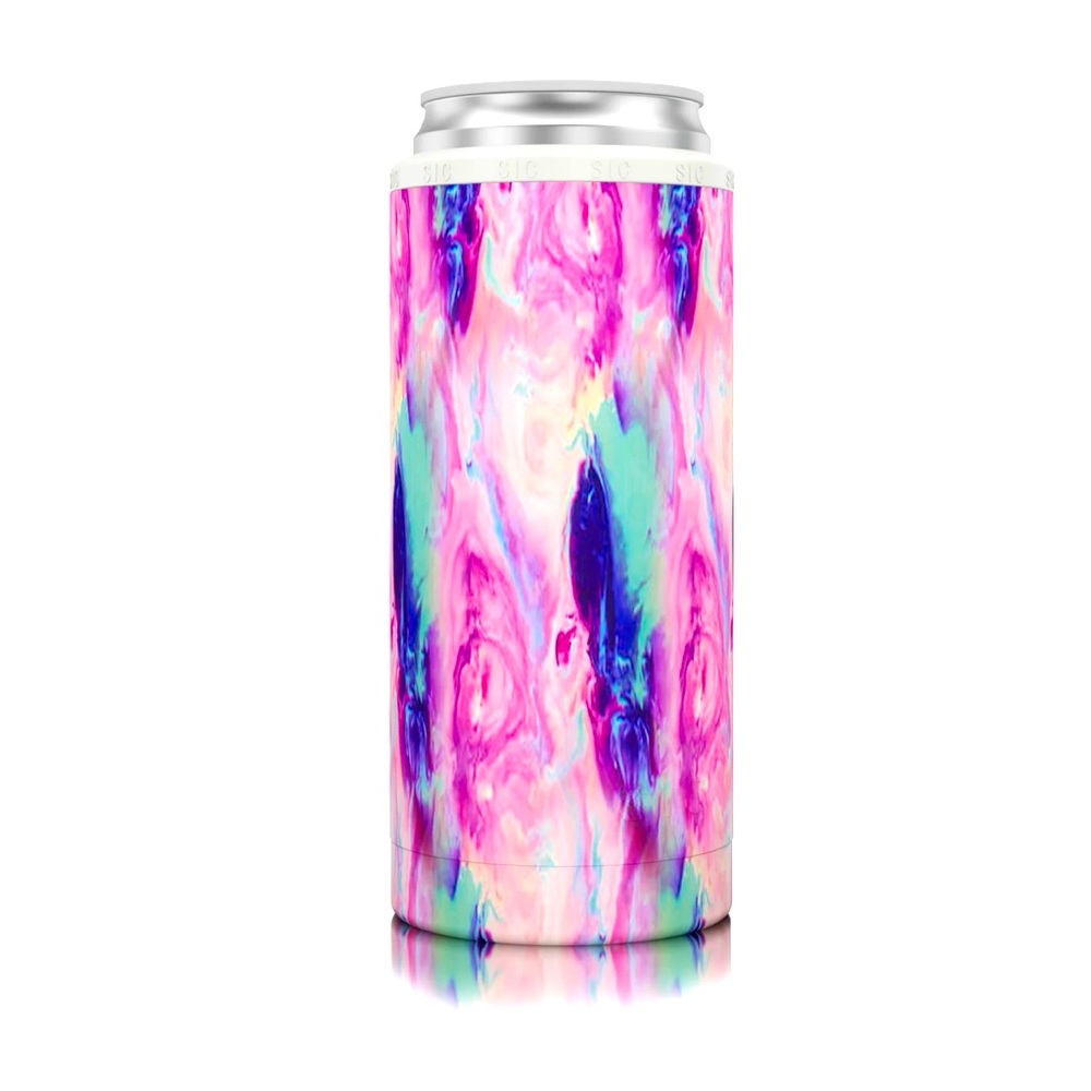 Slim Can Cooler Cotton Candy